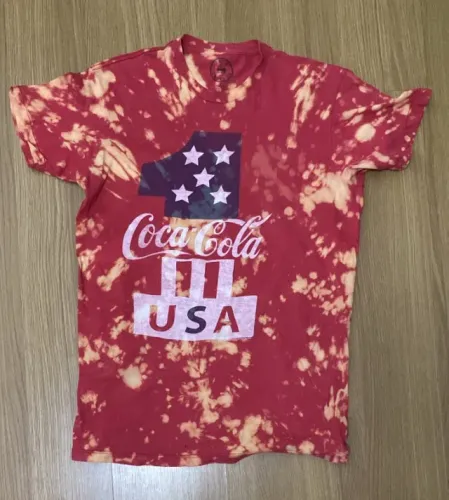 camisa true vintage coca-cola tie-dye