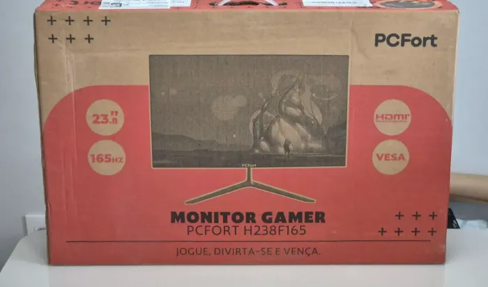 Monitor gamer 24 pol 165hz DETALHE**