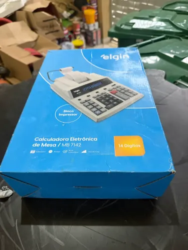 Calculadora eletrônica de mesa mb 7142