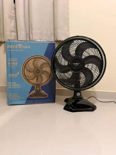 Ventilador NOVO na Caixa Britânia BVT400 Grade 45cm, 6 pás, Fazemos Entrega R$ 180 Promo