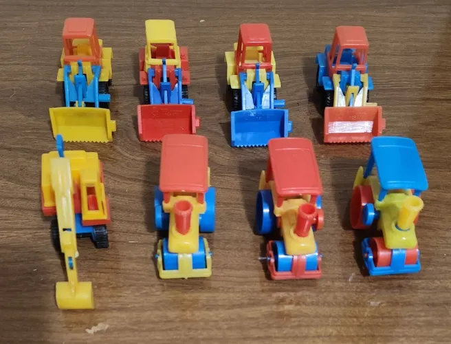 Carrinho Miniatura Trator Escavadeira Big Frota Mitroplast Anos 80
