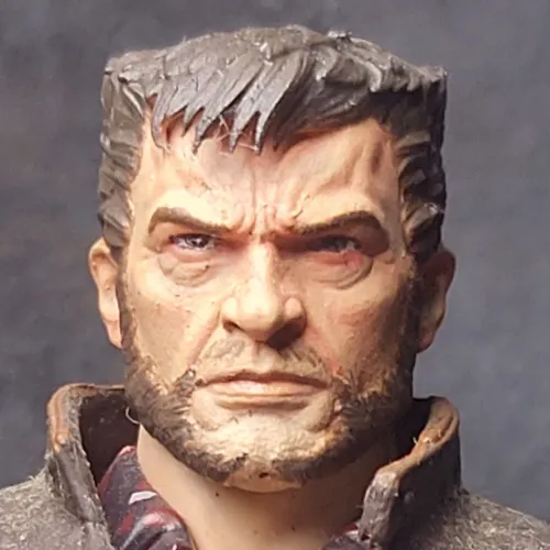 02 heads custom Hugh Jackmann - Escala 1:12