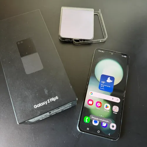 Samsung Galaxy Z Flip5 256GB Preto + caixa e capinha