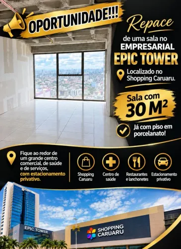 Reparce de Sala comercial no edifício Epic Tower no shopping Caruaru