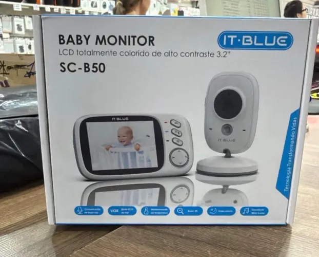 Baba Eletrônica Com Monitor 110v/220v Branco it-blue Sc-b50