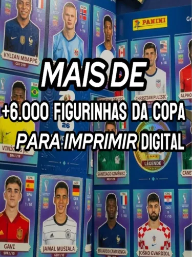 Figurinhas da Copa Digital +6.000 Figurinha da Copa para Imprimir