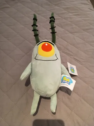 Pelúcia original plâncton bob esponja