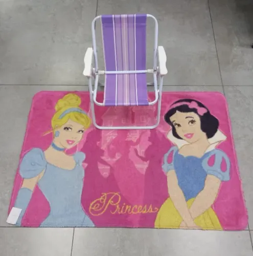 Cadeira Praia + Tapete Princesas