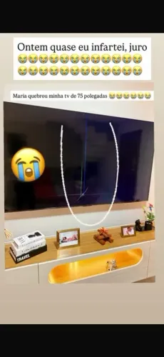 Vendo Tv nova para vender as peças (a tela rachou)