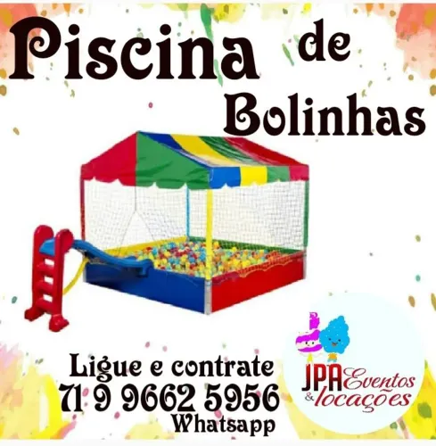 Piscina de bolinha colorida 
