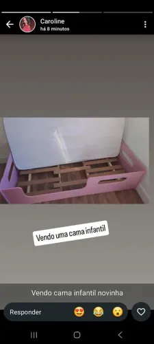 Cama infantil rosa