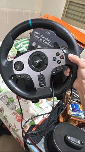 Kit Volante Gaming Pxn V9 Gen2 Com Rotação  Câmbio Pedais