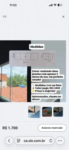 2 Janelas de vidro
