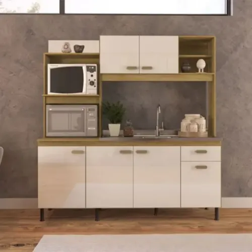 KIT COZINHA 6 PORTAS 1 GAVETA NOVO MONTAGEM GRATUITA