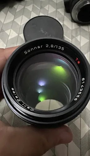 Contax Sonnar 2,8/135 lente Carl Zeiss