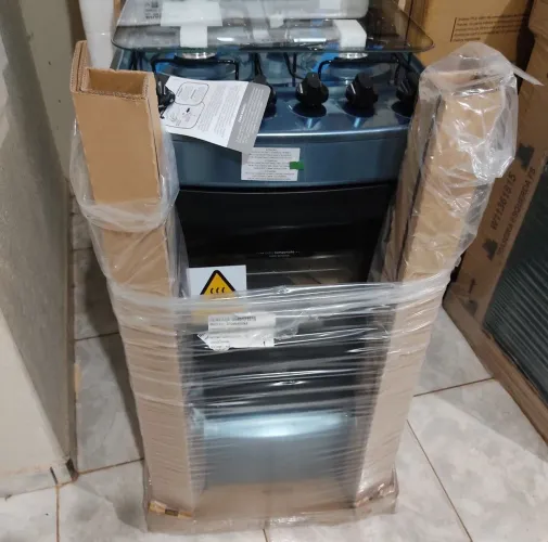 Fogão Consul 4 bocas inox eletrico bivolt -Novo