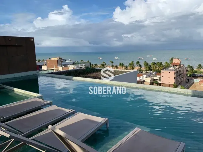 Apartamento Mobiliado com vista mar, 2 dormitórios à venda, 50 m² por R$ 800.000 - Tambaú 