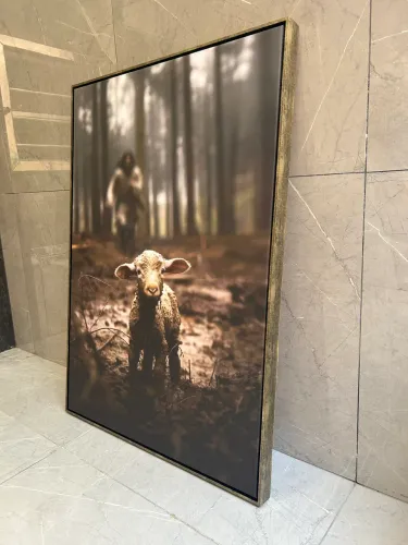 Quadro Decorativo em Tecido Canvas - A Ovelha Perdida 1mx80cm