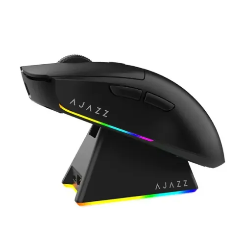 Mouse Gamer Ajazz AJ139 V2 MC 1K Sem Fio PAW3311 com Dock de Carregamento - Novo, Lacrado