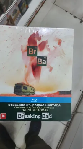 Box completo Breaking Bad Bluray com ilustrações exclusivas