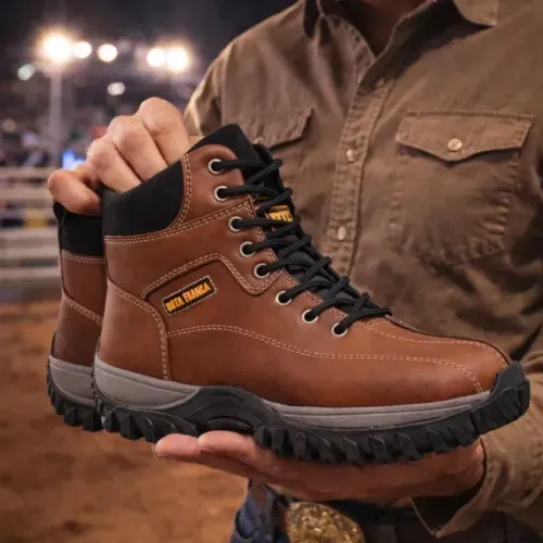 Coturno Masculino Adventure Resistente Solado Tratorado Antiderrapante Rota Franca