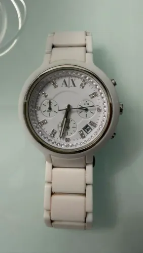 Relógio Armani Exchange Branco Feminino