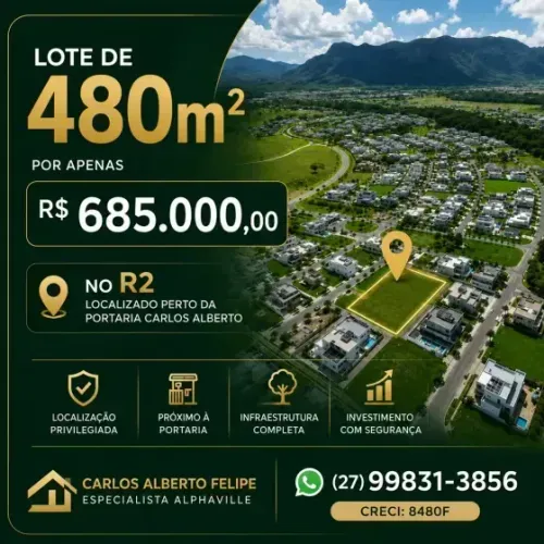 Maravilhoso lote em Alphaville