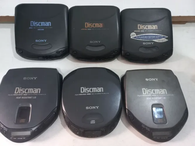  6 Discman antigo no estado para colecionadores 