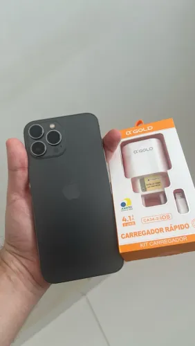 iPhone 13 Pro Max Grafite 128GB 100% Saúde Bateria