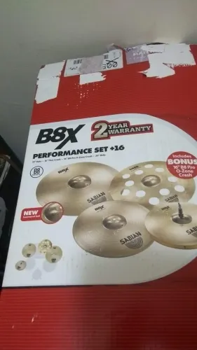 Kit Pratos Bateria Sabian 14 16 20 16 O ZONE Performace Set B8x Series 