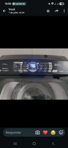 MÁQUINA DE LAVAR ROUPAS PANASONIC 17 kg , excelente estado de conservação. 
