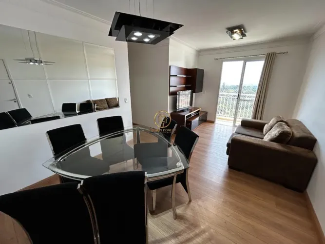 Apartamento MOBILIADO para locação no Taquaral, com 70 m², 3 quartos e 1 suíte.