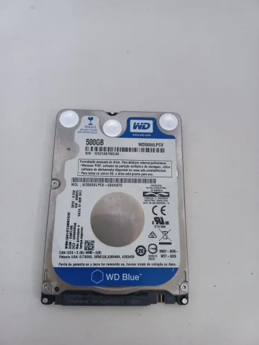 HD Notebook Slim 500 GB Western Digital / Garantia