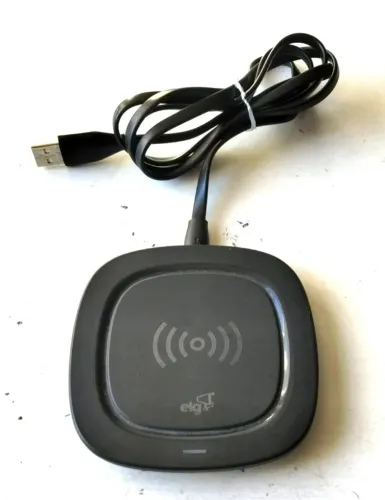 Carregador de Mesa Wireless (Indução) - Marca ELG (Modelo WQ5) - Usado - Funcionando