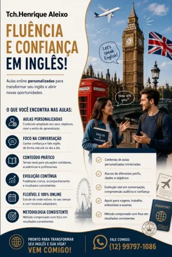 Aula Particular de inglês 