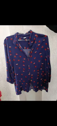 Camisa Stroke Premium Estampa Raposas - Azul Royal (Tamanho 5 / GG)