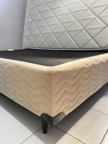 Box casal  Ortobom  + Colchão Casal - Novíssimos