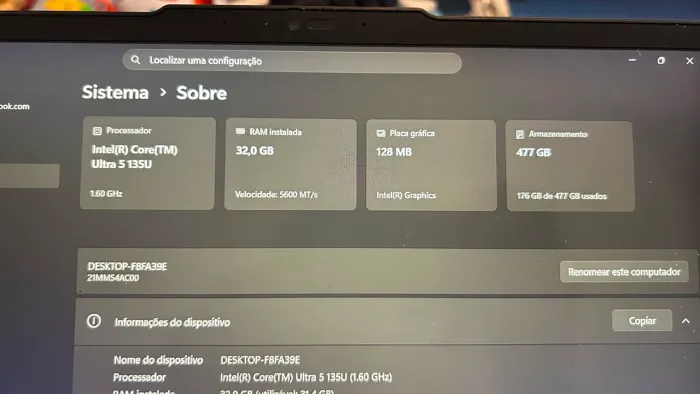 Notebook Lenovo ThinkPad T14