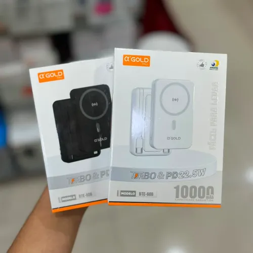 Carregador Portátil Power Bank A'Gold 10.000mAh Turbo BTE-60B (Novo)