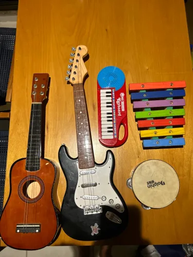 Kit instrumento musical brinquedo infantil