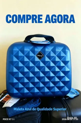Frasqueira de Viagem Necessaire ABS Rígido <br>