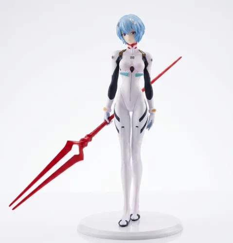 Action Figure Rei Ayanami Evangelion 23cm Com Lança De Longinus - Pronta Entrega