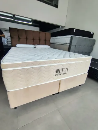 CAMA BOX QUEEN MOLAS ENSACADAS SUPERPOCKET ORTOBOM