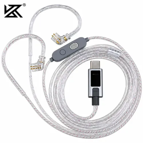 Cabo Kz M2 Usb-c Com Mic Chip Dac Equalizador Hi-fi