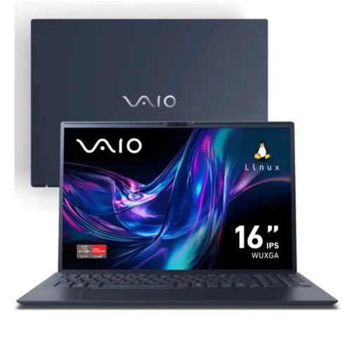 Notebook Vaio Fe16 Amd Ryzen 7 5825u Linux 8gb RAM 512gb Ssd