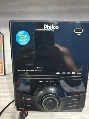 Vendo Micro System Philco PH672 - DVD Player, USB, Compact Disc, MP3