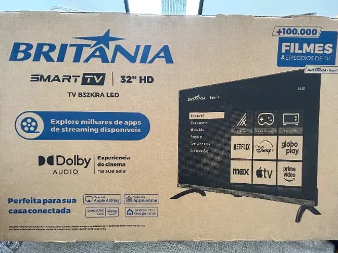Smart TV 32" HD Britânia para vender logo!