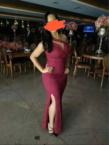 VESTIDO FESTA - vermelho M