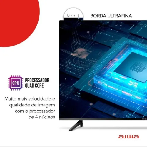 TV AIWA 43" NOVA NA GARANTIA