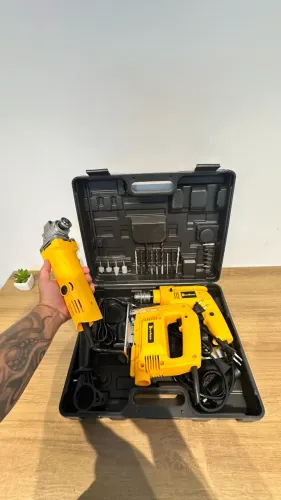 Kit de ferramentas 3 em 1 - Furadeira, Esmerilhadeira e Serra - Novo na Caixa